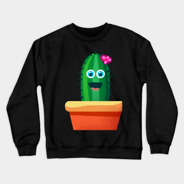 happy cactus Crewneck Sweatshirt by IconAge